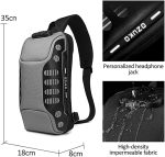 Anti Theft Sling Bag Shoulder Crossbody Backpack Waterproof Chest Bag with USB Charging Port Lightweight Casual Daypack - Image 2